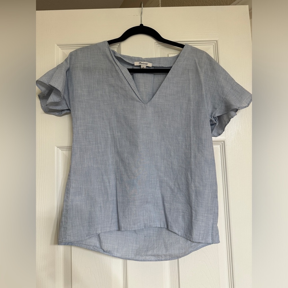 Madewell Light Blue Blouse